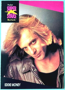 EDDIE MONEY  ProSet SuperStars MusiCards  1991 USA  1st Ed. CARD  34Yrs! VINTAGE - Bild 1 von 2
