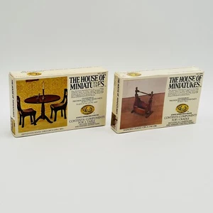 House of Miniatures Model Kit for Cradle & Table 1/12" Scale 2 Pc Set NEW - Picture 1 of 10