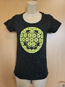 CYBERDOG Camden London Rainbow Paint Splatter SMILEY Speaker T-Shirt XS Top Rave - Picture 1 of 21