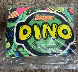 Vintage 1993 Balzac DINO Balloon Ball Neon Dinosaur Theme Bigzac New Sealed - Picture 1 of 5