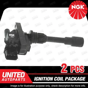 2 x NGK Ignition Coils Pack for Mazda 323 BJ Astina Protege Premacy FP FSDE - Picture 1 of 3