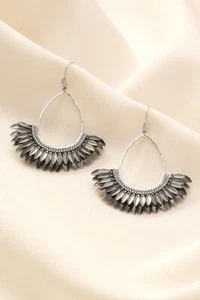 LAST ONE! Stella and Dot silver artisan PEGASUS statement earrings, NIP! - Picture 1 of 3
