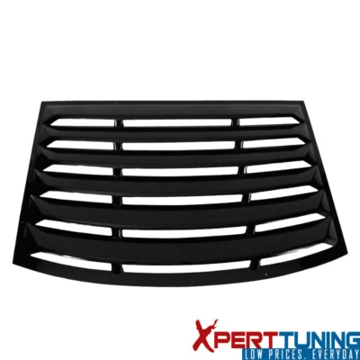 Fits 10-15 Chevy Camaro Rear Window Louvers Sunshade Cover ABS Gloss Black Foto 1 de 4