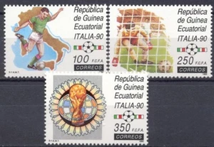 Äquatorialguinea 1990 Edifil #123/25 WM Italien 90 Sportfußball postfrisch sehr guter Zustand - Bild 1 von 1