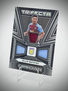 Parche Ollie Watkins 2023-24 Panini Obsidian Aston Villa Trifecta TM-OW 113/199 - Imagen 1 de 2