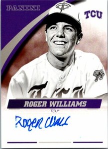 Roger Williams autographed baseball card TCU 2016 Panini Team Collection #RWTCU