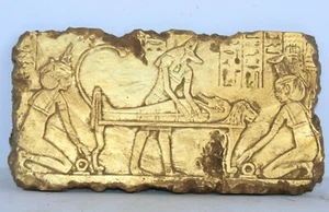 Rara antica stela egizia di Anubi mummificazione morta a.C. Egyptoloy - Foto 1 di 2