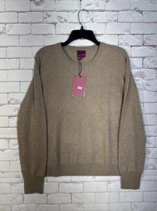 State Cashmere- Long Sleeve Sweater Size M Brown Color - Picture 1 of 4