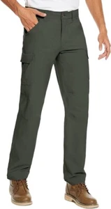 SZ 38 Men's Cargo Pants Stretch Waterproof Lightweight Quick Dry Hiking Work - Picture 1 of 7