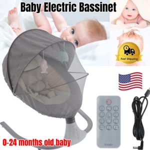 Säugling Baby E Stubenwagen Neugeborene USB Stecker Fernbedienung Baby beruhigend - Bild 1 von 12