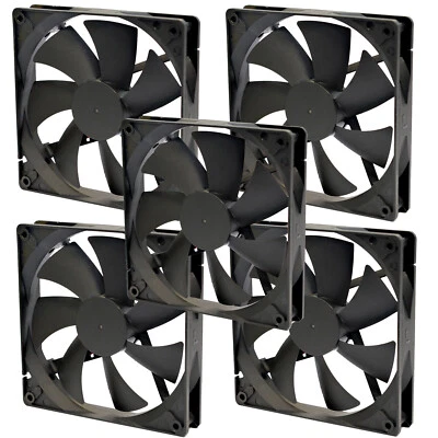 Rhombutech® Flüsterleiser Lüfter 60x60x10mm DC12V 0.13A, 3Pin Anschl. (SET 5x) - Bild 1 von 4