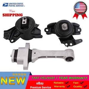3PCS Motor & Trans Mount For 2011-2014 Hyundai Sonata Sedan - 4Door Turbocharged - Picture 1 of 13