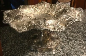 AUFWENDIGE VERSILBERTE TAZZA, OPTIMALE PATI MIT SHELDRAKE...FAMILIENWAPPEN? - Bild 1 von 11