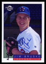 1994 Jackson Generals JIM BRUSKE Signed Card autograph AUTO DODGERS BREWERS