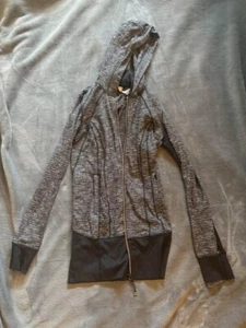 Lululemon langer grauer Hoodie mit Reißverschluss Größe 4 - Bild 1 von 3