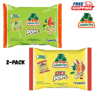 Jarritos Lollipops Sweet & Spicy Mexican Candy Natural Fruit Flavors Assorted - Image 1 of 4