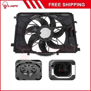 Fits 2010 2011 2012 2013-2015 Mercedes-Benz C250 Radiator Cooling Fan Assembly - Picture 1 of 7