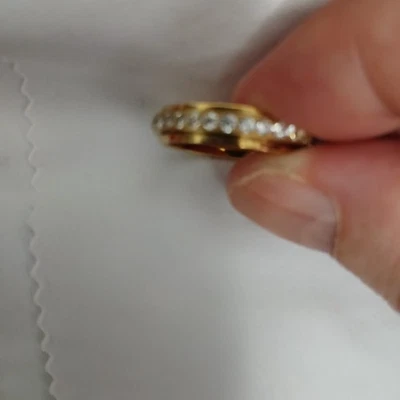 Кольцо-спиннер, размер 9,5, имитация алмазных сколов - Изображение 1 из 2