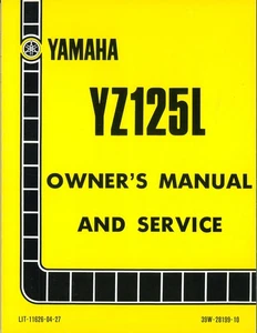 Yamaha Owner's Manual and Service - YZ125L - c1983 - Picture 1 of 6
