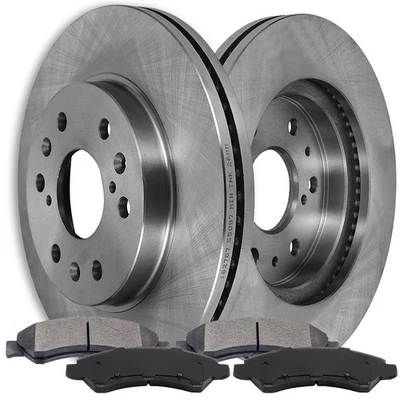 Fits 2007-2019 Cadillac Escalade ESV Front Solid Brake Rotors & Ceramic Pads Foto 1 de 4