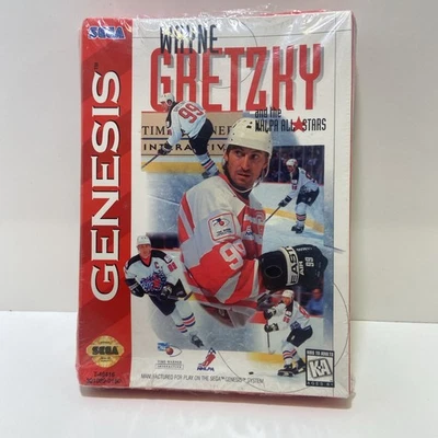 Wayne Gretzky NHLPA All-Stars Sega Genesis NEW Unopened | Wrap Tear/Box Damage - Image 1 of 4