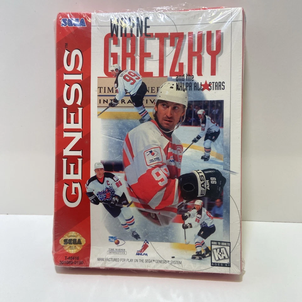 Wayne Gretzky NHLPA All-Stars Sega Genesis NEW Unopened | Wrap Tear/Box Damage - Image 1 of 4