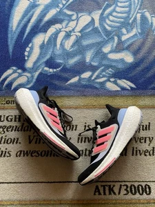 Adidas UltraBoost Light Womens Size 9.5 Black Lucid Pink Running Shoes Sneakers - Picture 1 of 11