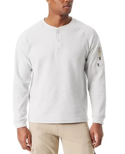 Bass Outdoor Herren Relaxed Fit Performance Thermo Henley, Glacier Gr, Medium - Bild 1 von 4