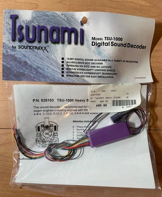799 - Soundtraxx Tsunami Digital Sound Decoder TSU-1000 #826103 - Image 1 of 2