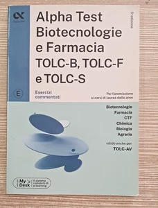 Alpha Test Biotecnologie e Farmacia TOLC-B TOLC-F e TOLC-S - Esercizi commentati - Foto 1 di 1