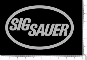 Sig Sauer Oval Firearms Die Cut Sticker 8.25" Pick your color Gun 1776 - Picture 1 of 8