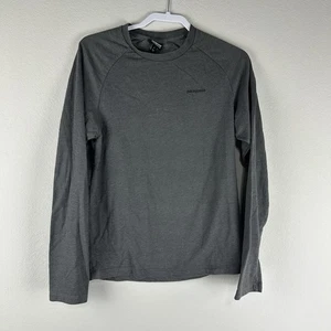 Patagonia Men’s Gray P-6 Logo Organic Cotton Lightweight Crew Sweatshirt Small - Picture 1 of 7