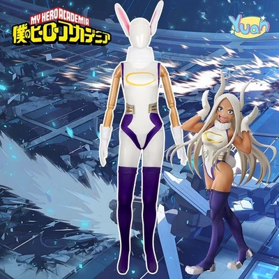 Ensemble complet combinaison imprimée serrée lapin costume cosplay My Hero Academia Miruko - Photo 1/4