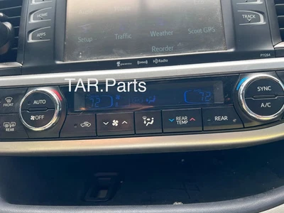 Toyota Highlander 2014-2019 tablero aire acondicionado calefacción control de clima 55900-0E400 OEM Foto 1 de 4