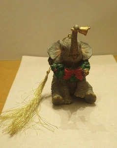 Lenox 1999 Elefante Sentado Ornamento Guirnalda Arco Campana "Muy Realista" - Imagen 1 de 10