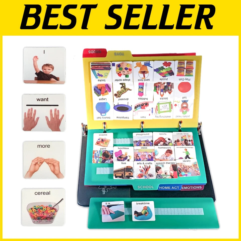 162 ASD Photo Picture Cards - Communication Book for Autism & ADHD Learning - Image 1 of 4