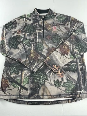 Pullover Majestic Boston Red Sox Camuflado 1/4 Cremallera 2XL Base Térmica XXL MLB Foto 1 de 4
