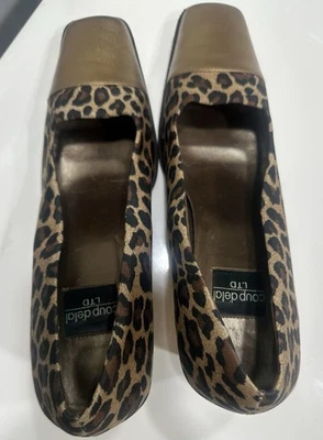 COUP D ETAT LTD Animal Print Leopard Gold Toe and Heel Size 10 - Image 1 of 4