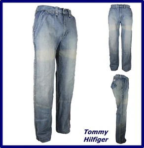 tommy hilfiger Jeans uomo largo a gamba larga chino bootcut zampa 42 w28 cotone - Foto 1 di 7