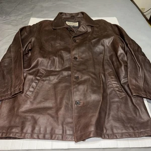 Vintage M. Julian Wilson’s Herren Lederjacke braun XL Thinsulate isoliert - Bild 1 von 18
