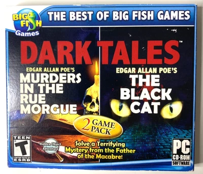 The Best of Big Fish Games Dark Tales Edgar Allen Poe 2 Game Pack PC CD-ROM 2011 - Image 1 of 3