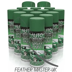 15x 400ml Gloss Racing Green Aerosol Spray Paint For DIY, Car, Wood & Metal - Picture 1 of 1