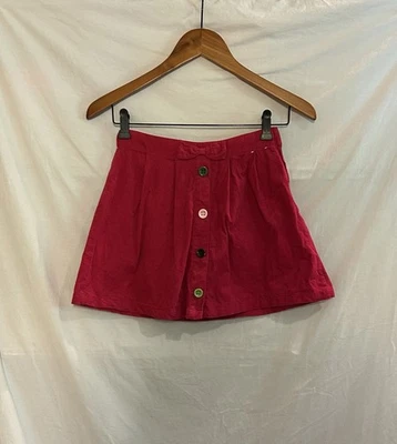 Falda de pana Gymboree para niñas talla 10 rosa con botones moño nueva sin etiquetas Foto 1 de 4