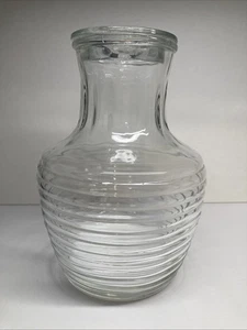 Anchor Hocking 64 oz jugo de colmena agua té jarra vidrio jarra tapa MCM vintage - Imagen 1 de 9