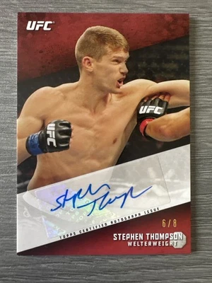 Stephen Thompson 2015 Knockout Ruby Auto 6/8 UFC - 1075 - Image 1 of 2