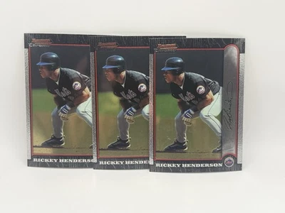 (3) Rickey Henderson 1999 Bowman cromo #233 Foto 1 de 2