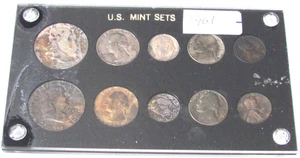 1961 Uncirculated Toned Mint Set in Capital Holder - Picture 1 of 2