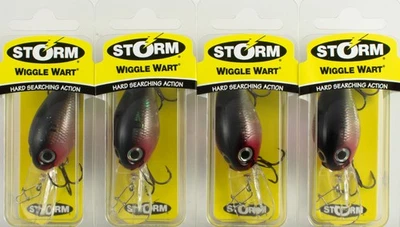 (LOTE DE 4) STORM WIGGLE WART MADFLASH 3/8 OZ VM863 SHAD CP6232 Foto 1 de 2