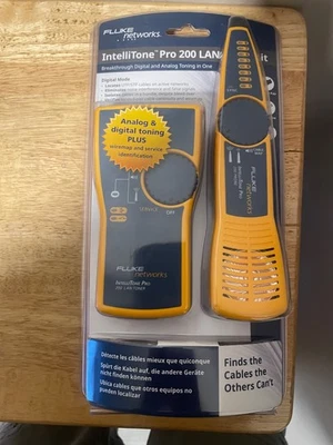 Fluke Networks IntelliTone Pro 200 LAN Toner and Probe Series MT820060KIT - Image 1 of 4