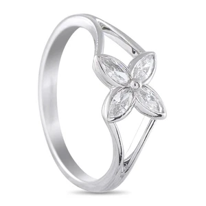 Anello Tiffany & Co. Victoria platino 0,29 ct diamante marchesa TI05-071125 - Foto 1 di 5